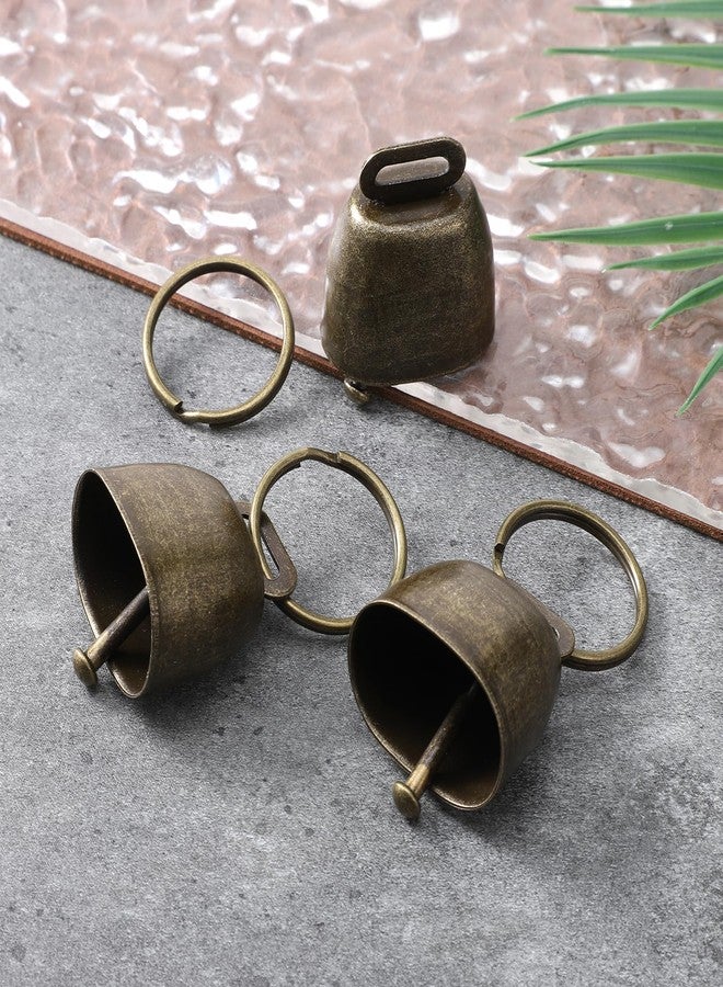 Xyembu 3 PCS Copper Collar Bells, Bells for Dog Collars, Collar Charms, Anti Lost Training Bell, Retro Craft Bell, Pets Pendant Accessories for Dogs, Cats - Image 4
